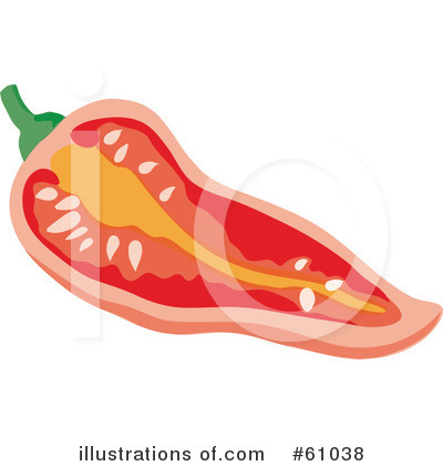 Royalty-Free (RF) Peppers Clipart Illustration by pauloribau - Stock Sample #61038