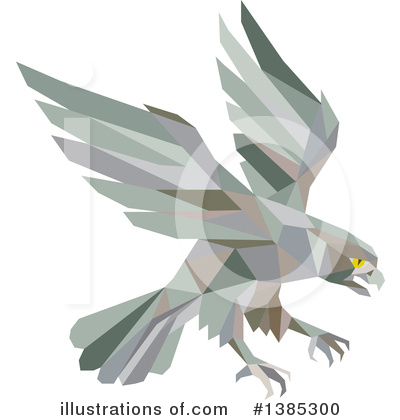 Peregrine Falcon Clipart #1385300 by patrimonio