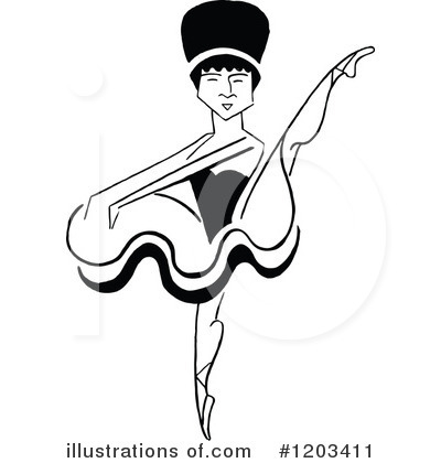 Ballet Clipart #1203411 by Prawny Vintage