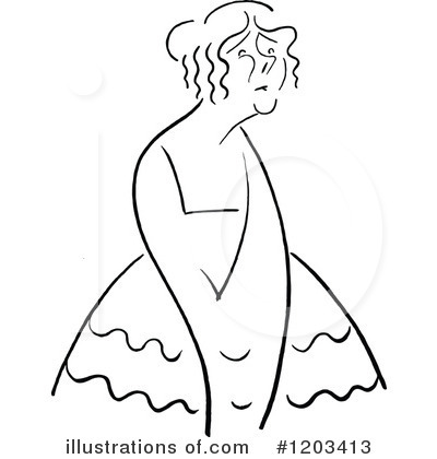 Royalty-Free (RF) Person Clipart Illustration by Prawny Vintage - Stock Sample #1203413