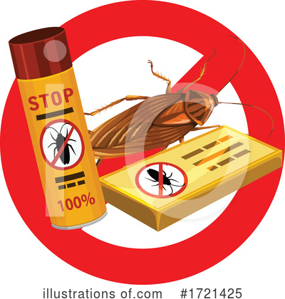 Cockroach Clipart #1721425 by Vector Tradition SM