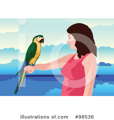 Royalty-Free (RF) Pet Bird Clipart Illustration by mayawizard101 - Stock Sample #98536