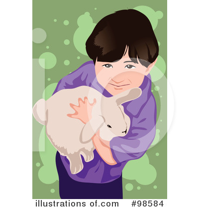 Royalty-Free (RF) Pet Rabbit Clipart Illustration by mayawizard101 - Stock Sample #98584