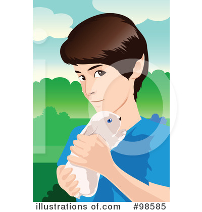 Royalty-Free (RF) Pet Rabbit Clipart Illustration by mayawizard101 - Stock Sample #98585