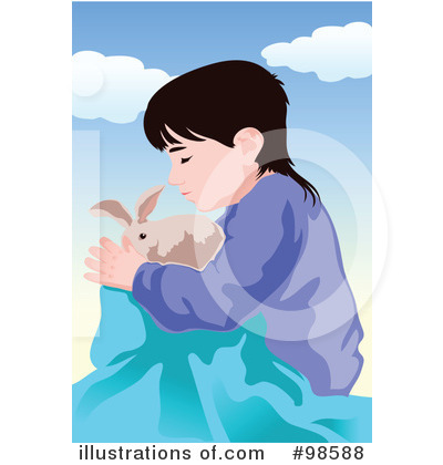 Royalty-Free (RF) Pet Rabbit Clipart Illustration by mayawizard101 - Stock Sample #98588