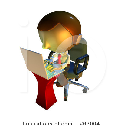 Business Man Clipart #63004 by AtStockIllustration
