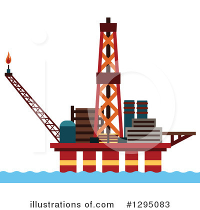 Oil Platform Clipart #1295083 by Vector Tradition SM