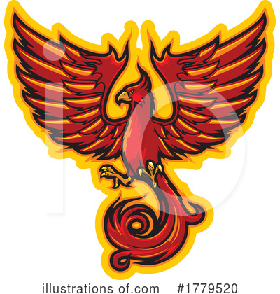 Phoenix Clipart #1779520 by Vector Tradition SM