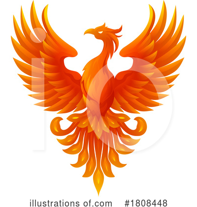 Royalty-Free (RF) Phoenix Clipart Illustration by AtStockIllustration - Stock Sample #1808448