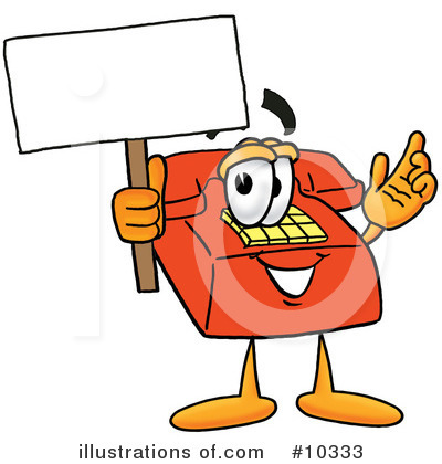 Royalty-Free (RF) Phone Clipart Illustration by Mascot Junction - Stock Sample #10333