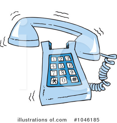 Royalty-Free (RF) Phone Clipart Illustration by toonaday - Stock Sample #1046185