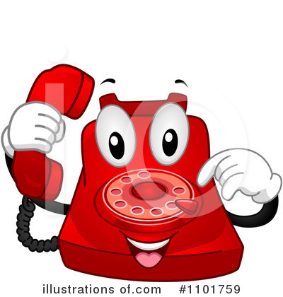 Royalty-Free (RF) Phone Clipart Illustration by BNP Design Studio - Stock Sample #1101759