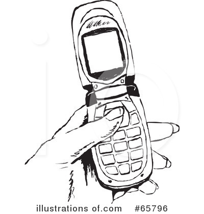 Royalty-Free (RF) Phone Clipart Illustration by Prawny - Stock Sample #65796