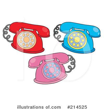 Royalty-Free (RF) Phones Clipart Illustration by visekart - Stock Sample #214525