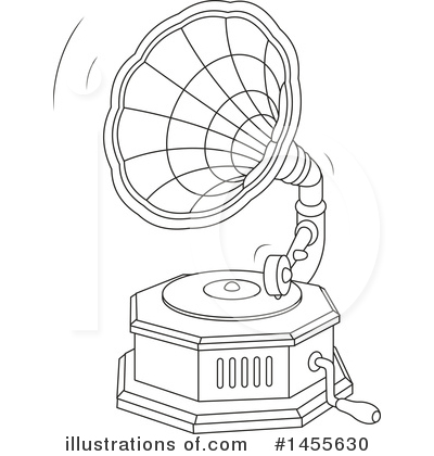 Royalty-Free (RF) Phonograph Clipart Illustration by Alex Bannykh - Stock Sample #1455630