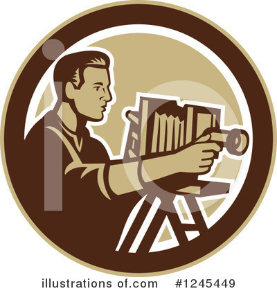 Royalty-Free (RF) Photographer Clipart Illustration by patrimonio - Stock Sample #1245449