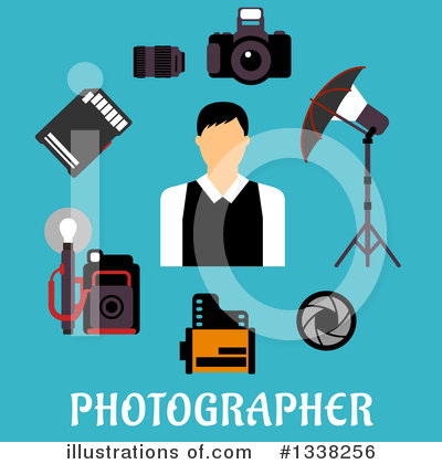 Royalty-Free (RF) Photographer Clipart Illustration by Vector Tradition SM - Stock Sample #1338256