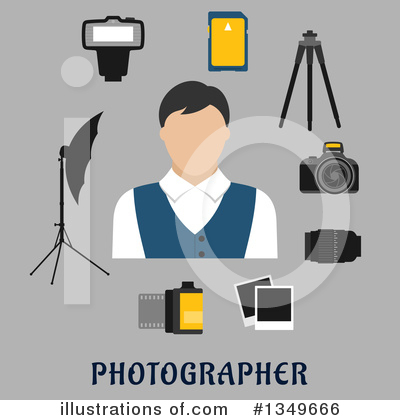 Photographer Clipart #1349666 by Vector Tradition SM