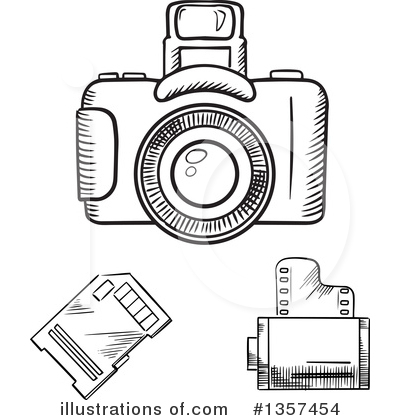 Camera Card Clipart #1357454 by Vector Tradition SM