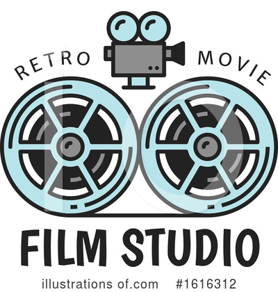 Film Reel Clipart #1616312 by Vector Tradition SM