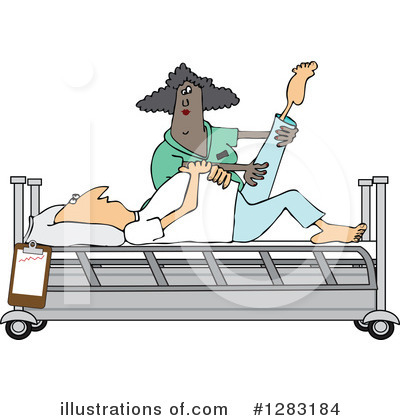 Royalty-Free (RF) Physical Therapy Clipart Illustration by djart - Stock Sample #1283184