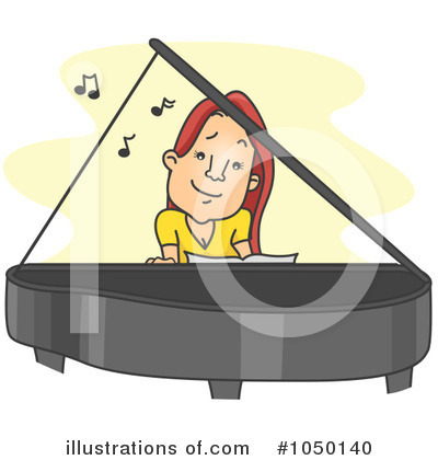 Royalty-Free (RF) Piano Clipart Illustration by BNP Design Studio - Stock Sample #1050140