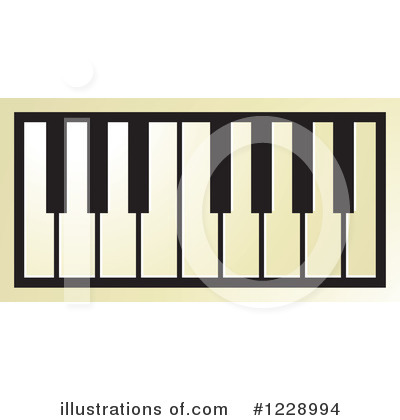 Piano Keyboard Clipart #1228994 by Lal Perera
