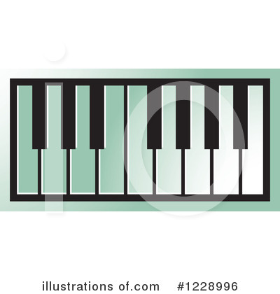 Piano Keyboard Clipart #1228996 by Lal Perera