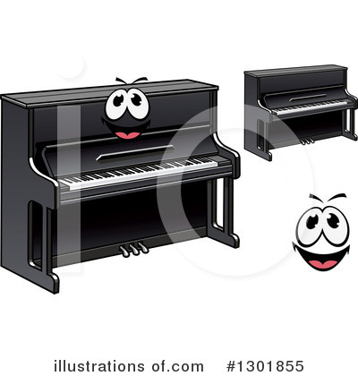Royalty-Free (RF) Piano Clipart Illustration by Vector Tradition SM - Stock Sample #1301855
