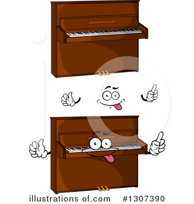 Royalty-Free (RF) Piano Clipart Illustration by Vector Tradition SM - Stock Sample #1307390