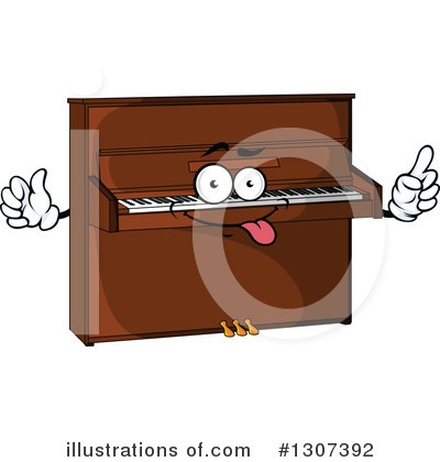 Royalty-Free (RF) Piano Clipart Illustration by Vector Tradition SM - Stock Sample #1307392