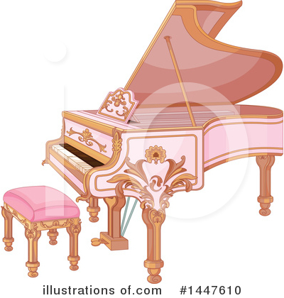 Royalty-Free (RF) Piano Clipart Illustration by Pushkin - Stock Sample #1447610