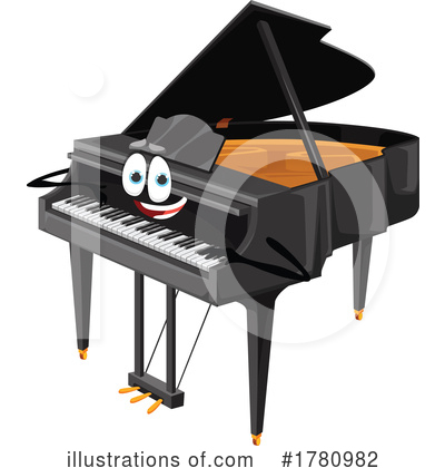 Piano Clipart #1780982 by Vector Tradition SM