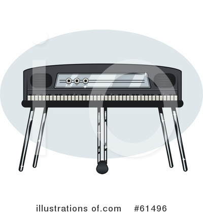 Royalty-Free (RF) Piano Clipart Illustration by r formidable - Stock Sample #61496