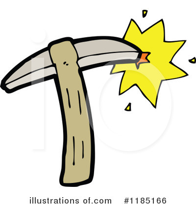Royalty-Free (RF) Pick Ax Clipart Illustration by lineartestpilot - Stock Sample #1185166