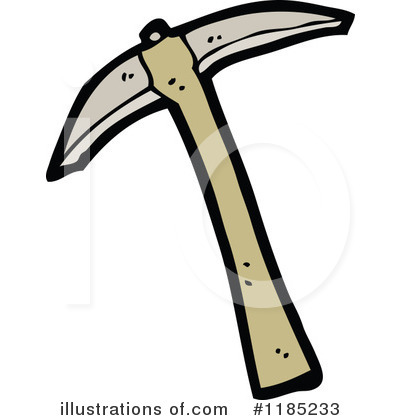 Royalty-Free (RF) Pick Ax Clipart Illustration by lineartestpilot - Stock Sample #1185233
