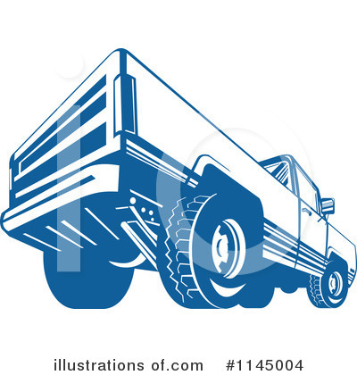 Royalty-Free (RF) Pickup Truck Clipart Illustration by patrimonio - Stock Sample #1145004