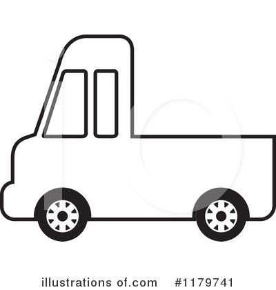 Royalty-Free (RF) Pickup Truck Clipart Illustration by Lal Perera - Stock Sample #1179741