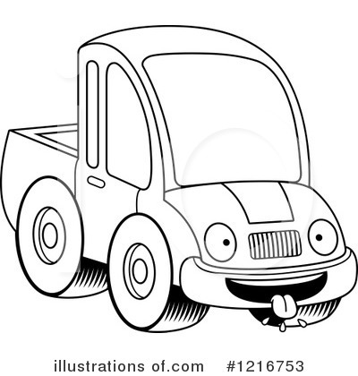 Royalty-Free (RF) Pickup Truck Clipart Illustration by Cory Thoman - Stock Sample #1216753