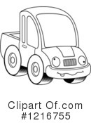 Pickup Truck Clipart #1216755 by Cory Thoman