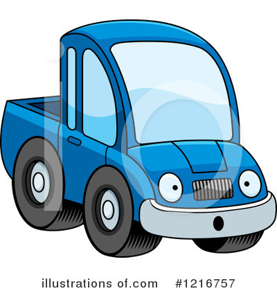 Pickup Truck Clipart #1216757 by Cory Thoman