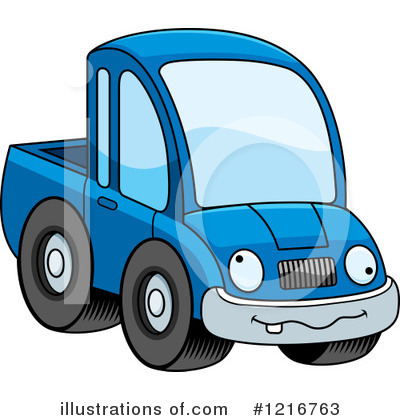 Royalty-Free (RF) Pickup Truck Clipart Illustration by Cory Thoman - Stock Sample #1216763