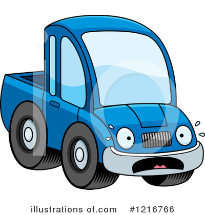 Pickup Truck Clipart #1216766 by Cory Thoman