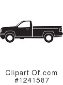 Pickup Truck Clipart #1241587 by Johnny Sajem