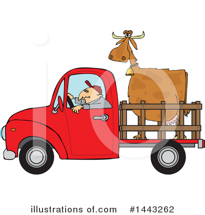 Royalty-Free (RF) Pickup Truck Clipart Illustration by djart - Stock Sample #1443262
