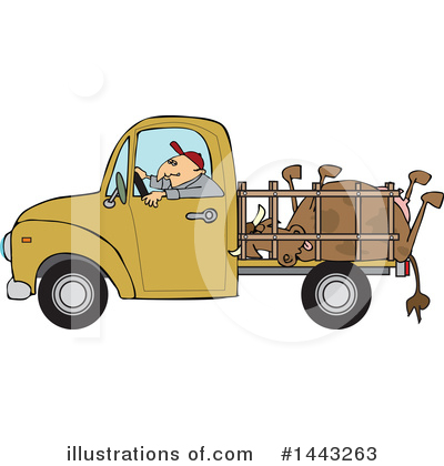Royalty-Free (RF) Pickup Truck Clipart Illustration by djart - Stock Sample #1443263