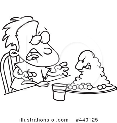 Royalty-Free (RF) Picky Eater Clipart Illustration by toonaday - Stock Sample #440125