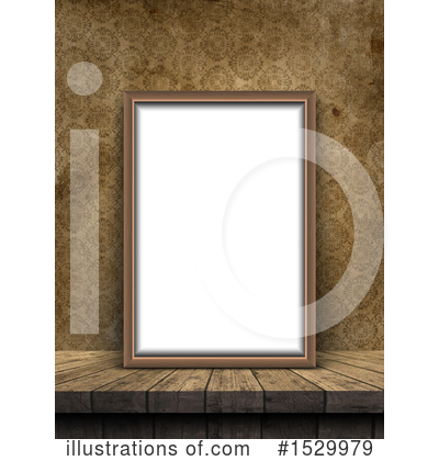 Royalty-Free (RF) Picture Frame Clipart Illustration by KJ Pargeter - Stock Sample #1529979