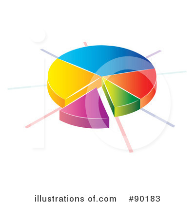 Royalty-Free (RF) Pie Chart Clipart Illustration by MilsiArt - Stock Sample #90183