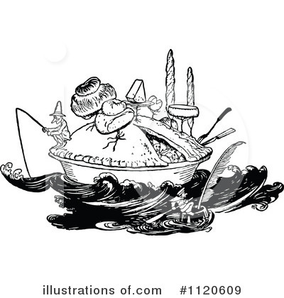 Royalty-Free (RF) Pie Clipart Illustration by Prawny Vintage - Stock Sample #1120609